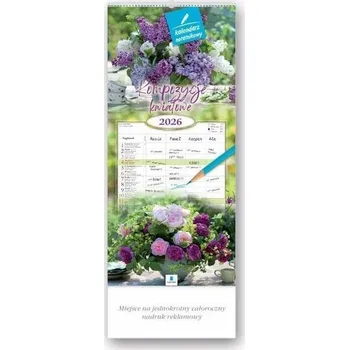 Kalendář Nástěnný Kalendář Zápisník 2026 Lucrum Květinové kompozice