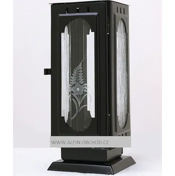 Smuteční dekorace Svítilna na postavení - gotika černá