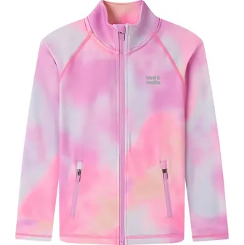 Dívčí mikina Outdoorová dívčí mikina Wolf M2642 růžová duhová