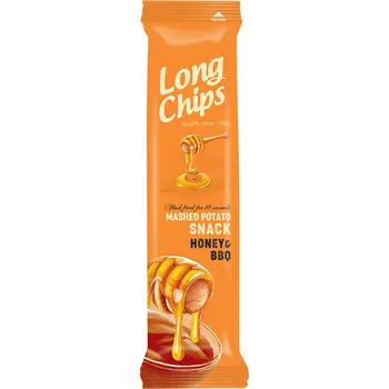 Chips LONG Chips Med a BBQ 75g cena za kartonové balení (Kartonové balení : 20 ks)