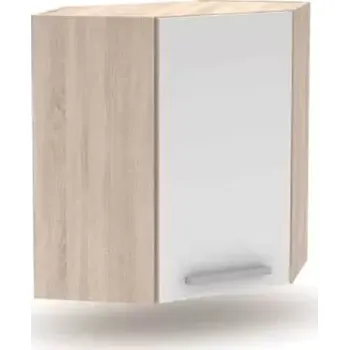 Kuchyňská linka Horní skříňka roh 1DV NOPL-013-OH - dub sonoma / bílá - SLEVA 3% s kodem radost25