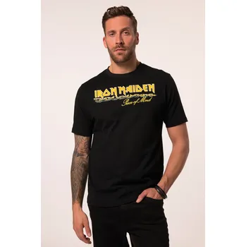 Pánské tričko JP1880, Plus size Tričko JP1880, Iron Maiden, kolekce hudební skupiny, krátké rukávy, do 8XL pro plnoštíhlé nadměrná velikost, 838446100-1455, černý, 6XL, Plus size oblečení, Oblečení pro vysoké muže, Nadměrné velikosti, Oblečení pro plnoštíhlé.