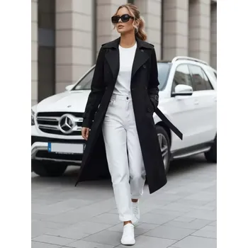 Dámský kabát Dámský kabát DSTREET TY5437 ČERNÁ S