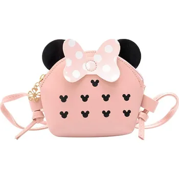 Kabelka Dívčí kabelka Princess Mouse Cocard, pastelově růžová, měkká ekologická kůže, 13x12x4 cm