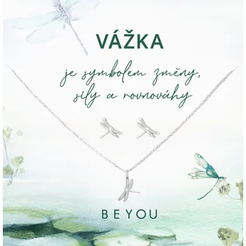 Souprava šperků Set šperků Vážka ocelový