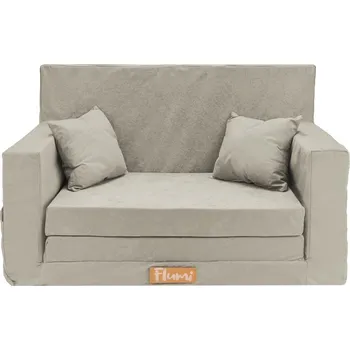 Pohovka Flumi Dětská rozkládací pohovka světle šedá