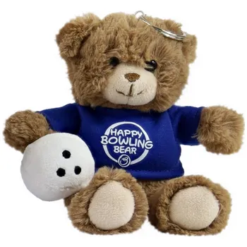 Bowling PŘÍVĚŠEK NA KLÍČE HAPPY BOWLING PLYŠOVÝ MEDVĚD 15 CM