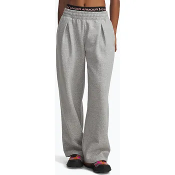 Dámské kalhoty Dámské kalhoty Under Armour Rival Fleece Script mod gray light heather/white