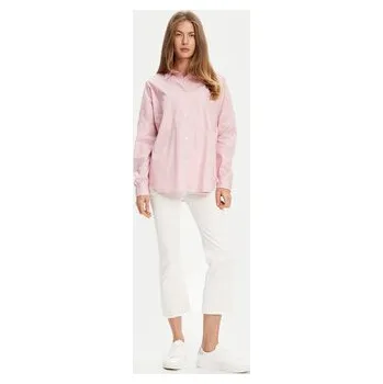 Pánská košile United Colors Of Benetton Košile 54KXDQ0B2 Růžová Oversize XL