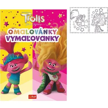Dětské zboží omalovánky trolls 20 × 27,5 cm