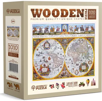 Dětské zboží Dřevěné puzzle Antická mapa Nova Terrarum 1010 dílků WOODEN CITY