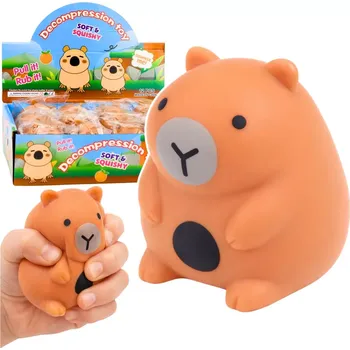 Hračka Antistresový mačkací kapybara squishy hnědý 7 cm