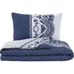 Kvalitex Ložní bavlněné povlečení CANZONE modré 1+2, 200x200, 70x90cm 242410498