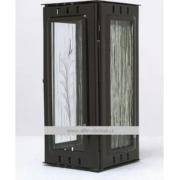 Smuteční dekorace Svítilna na pomník závěsná malá - starozlato