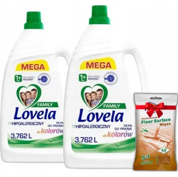 Prací gel Tekutý prací prostředek na barevné prádlo Lovela 8,2 l