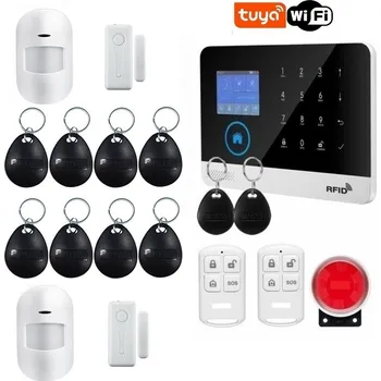 Sada domovního alarmu WiFi GSM alarm PROFI 200 TUYA (2+2) P3 + 10x RFID čip