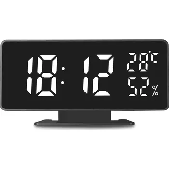 Budík Digitální budík s teploměrem GreenBlue