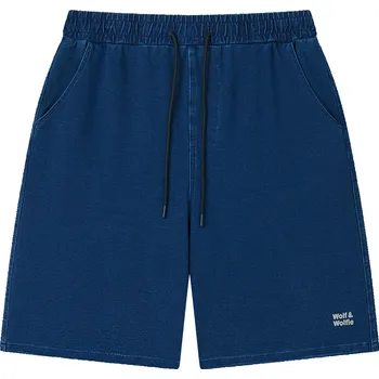 Pánské riflové kraťasy - Wolf & Wolfie T2635, modrá Barva: Modrá, Velikost: 3XL