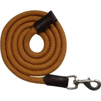 Vybavení pro koně Vodítko HKM Arezzo s klasickou karabinou mustard
