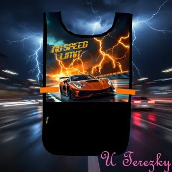 Dětská zástěra Zástěra pončo auto 6-70026