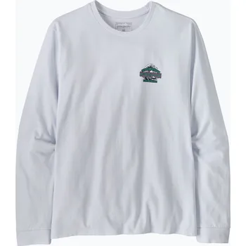 Pánské tričko Pánské trekingové tričko s dlouhým rukávem Patagonia Great Waves Responsibili Tee white