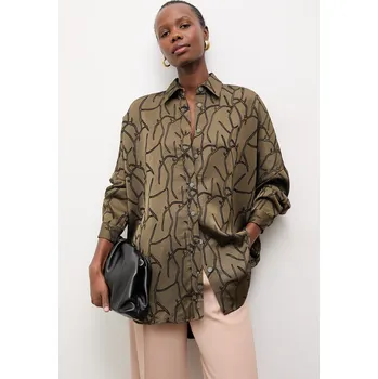 Pánská košile Košile Answear.LAB 34243.TMS zelená 77X, vel. S/M