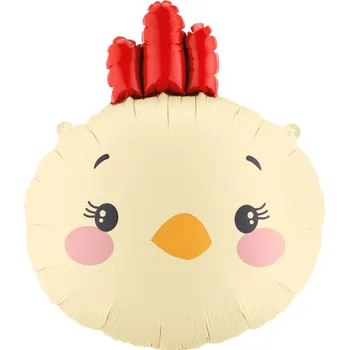 PartyDeco Balonek fóliový Kuře, 74 cm