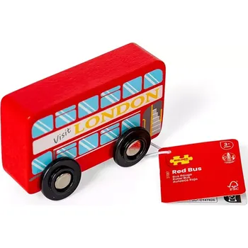 Dětské zboží Bigjigs Toys Dřevěný londýnský autobus