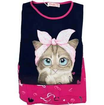 Dívčí pyžamo Kugo Dívčí svíticí pyžama s dlouhým rukávem VENDY Barva: Modrá, Velikost: 146