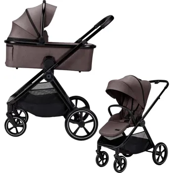 Kočárek MOON kombinovaný kočárek Aura Tonka Melange