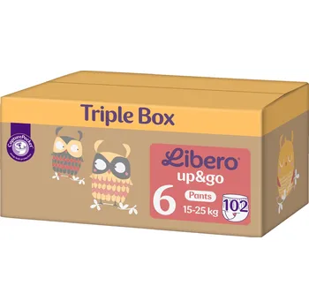 Plenkové kalhoty Libero Up&Go Triple Box vel. 6 (102 ks)