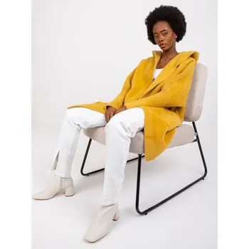 Dámský kabát Vlněný kabátek Carolyn žlutý EU velikost: Univerzální