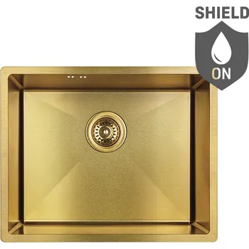 Nerezový dřez Laveo Nerezový dřez Marmara - 60 cm zlatý