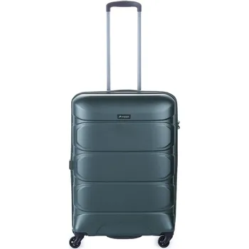 Střední cestovní kufr na kolečkách polykarbonátový TSA 80 l Airtex 748 zelená