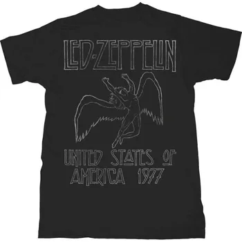 Pánské tričko Led Zeppelin USA '77. Black M Tričko