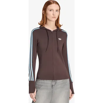 Pánská mikina Mikina adidas Hooded Zipper Aurora Cofee XS
