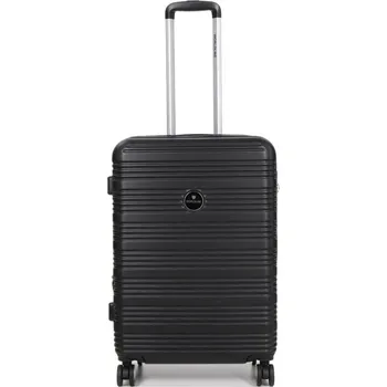 Střední cestovní kufr na kolečkách s expandérem 70 l Worldline 805 černá