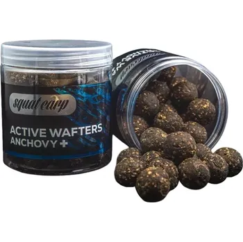 Návnadová surovina SQUAT CARP - Rozpustné neutrálně vyvážené boilies Active Wafters Anchovy+ 20 mm 150 g