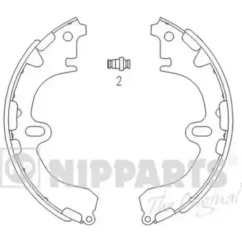 Brzdová čelist NIPPARTS / BLUE PRINT Sada brzdových čelistí NI J3502034