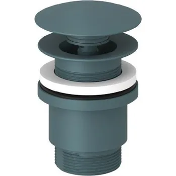 Sifon Kludi - Umyvadlová výpusť, Push-Open, matná petrolejová 10426O3-00
