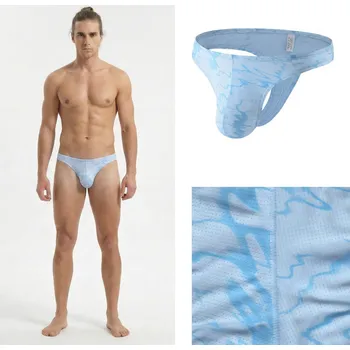 Pánské tanga Modrá tanga anatomická Manview Velikost: L Anatomic; Mikrootvory