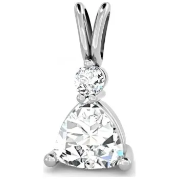 Přívěsek Couple, Originální přívěsek Karin, bílé zlato se zirkony, 585-66-2-0248.1B00.0.00.001.26