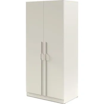 Šatní skříň BR3 2D šatní skříň, kolekce BRAGA- kašmír, kovové úchyty, 100 x 210 x 60,5 cm