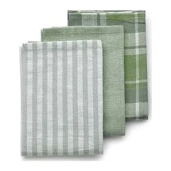 Utěrka KELA Utěrka na nádobí Pasado 3 ks olivová 65 × 45 cm