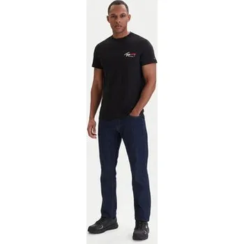 Pánská móda Tommy Jeans T-Shirt DM0DM22538 Černá Slim Fit XS