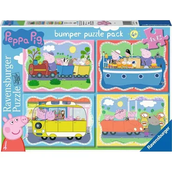 Hračka Ravensburger puzzle Prasátko Peppa 4×42 dílků