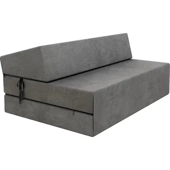 Pohovka Skládací matrace a pohovka SUZI MAXI TRINITY 121 cm tmavě šedá