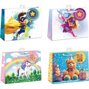 Deštník Argus Taška dárková 30x23x12cm papírová různé motivy 4 druhy