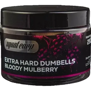 Návnadová surovina SQUAT CARP - Dumbells Extra Hard 30x25 mm Bloody Mullberry