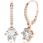 Couple, Třpytivé náušnice Odile, růžové zlato se zirkony, 585-66-3-0310.4C00.0.00.001.10